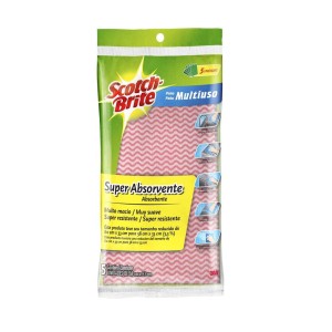 Pano Multiuso Rosa C/5 3M