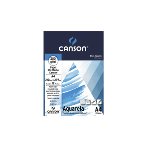 Bloco aquarela A4 300g Canson