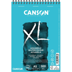 Bloco Canson Aquarelle Espiralado XL A5 300g