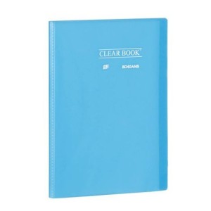 Pasta Catálogo 40 folhas A4 - ClearBook -Transp AZUL