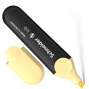 CANETA MARCA TEXTO JOB AMARELA PASTEL SCHNEIDER