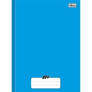 Caderno Brochura Univ. Capa Dura 48 Fls D+ Azul Tilibra