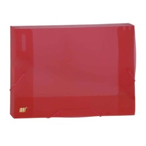 Pasta Elástico Of - Dorso 2 cm - Transp. VERMELHO