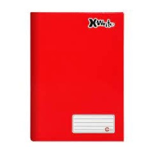 Caderno Brochura Capa Dura Universitário 96 ou 80 Folhas Vermelho