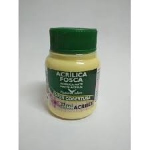 Tinta acrílica fosca amarelo bebe -acrilex 37 ml