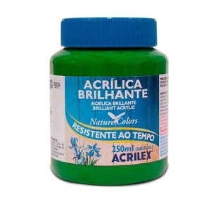 TINTA ACRILICA BRILHANTE 250ML ACRILEX - VERDE MUSGO