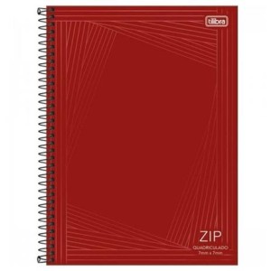 Caderno Universitário Quadriculado 7x7 Zip
