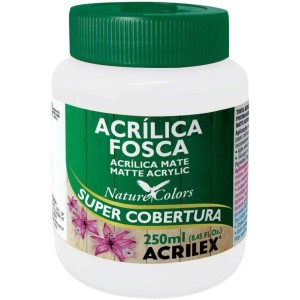 TINTA ACRLICA FOSCA 250 ML BRANCA
