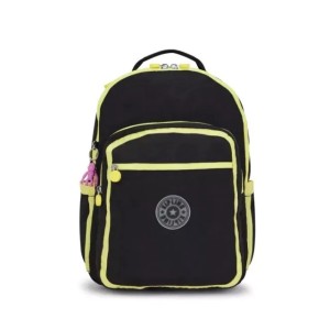 Mochila Kipling Seoul True Black Lime