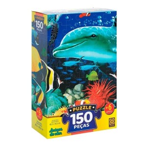 Puzzle 150 Amigos do Mar Quebra Cabeça Grow