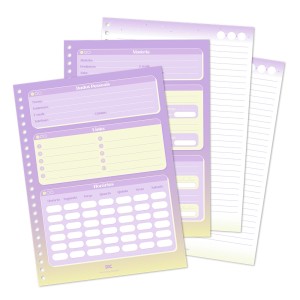 Caderno Colegial Hello 10 Matérias com 160 Folhas Decoradas DAC 4061