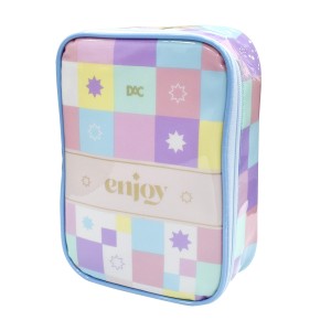 Estojo Baú Grande Enjoy em PVC Cristal com Zíper DAC 4170