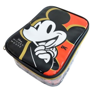 Estojo Baú Grande Disney Mickey em PVC Cristal com Zíper DAC 4196