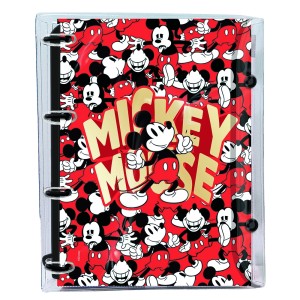 Fichário Universitário Disney Mickey com Capa em PVC Cristal com 144 Folhas Decoradas DAC 4192
