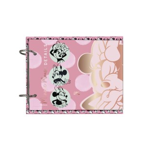 Mini Ficheiro Horizontal Disney Minnie com Capa em PVC Cristal e 80 Folhas 90gr DAC 4207