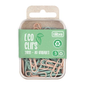 Clips Eco 28 mm 80 Unidades Tilibra