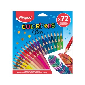 Lápis de Cor Color Pep's Star 72 Cores Maped