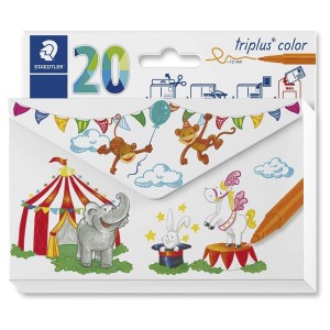 Caneta Hidrocor Triangular Triplus 323 CL20 20 Cores Staedtler