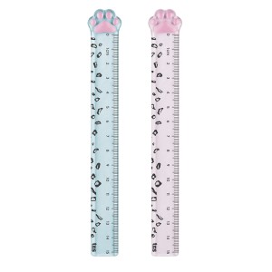 Régua Plástica Miau-Line Holic Pets 15 cm Tris