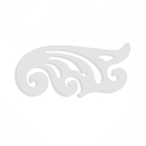 Régua Curva Francesa Acrílico 33x15 cm MOD. 1118 Trident