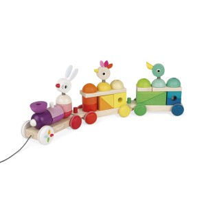 Trem Montável para Passear 17 Peças Mod. J08202 Janod Maped
