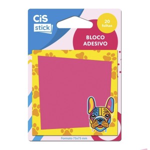 Bloco Adesivo Colorido Coleção Pop Dog CiS