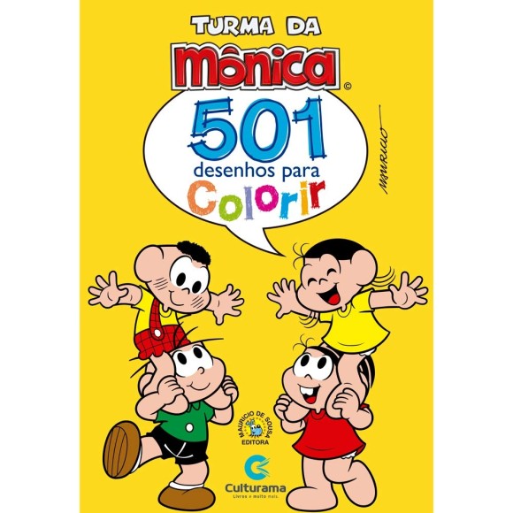 Livro 501 Desenhos para Colorir Turma da Mônica Ciranda Cultural
