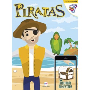 Livro Piratas Coleção Colorindo em 3D Ciranda Cultural