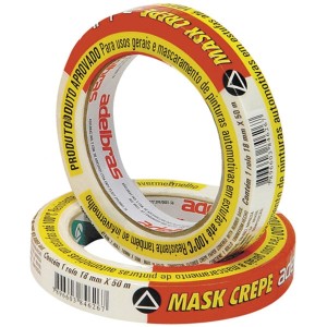 FITA ADESIVA CREPE 18X50 ADELBRAS