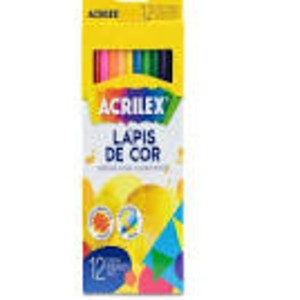 LAPIS DE COR C/ 12 CORES ACRILEX