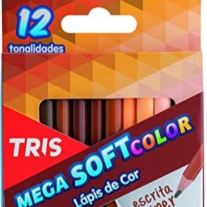 LAPIS DE COR MEGA SOFT COLOR C/12 TONS DE PELE
