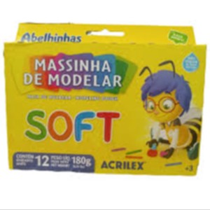 MASSA DE MODELAR SOFT C/12 ACRILEX