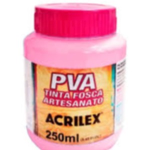 TINTA PLASTICA PVA 03225 ACRILEX 250  ROSA