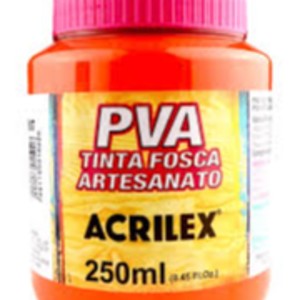 TINTA PLASTICA PVA 03225 ACRILEX 250 LARANJA